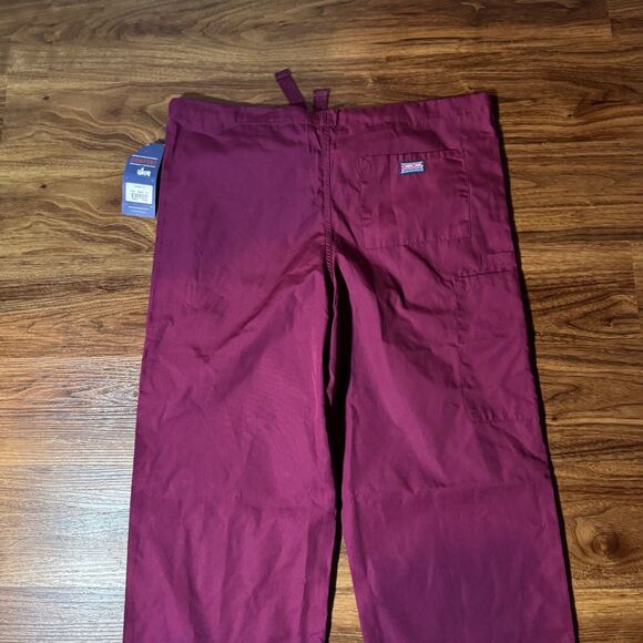Cherokee Unisex Scrub Pants Adult Purple Drawstring Workwear Uniform Size Small - Picture 9 of 9